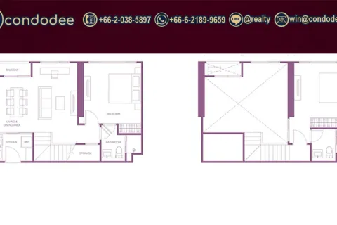 Condo à Khlong San, Bangkok, Thaïlande, 2 chambres № 220545 - photo 4
