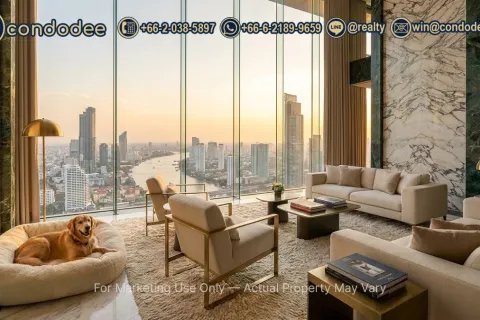 Condo à Sathon, Bangkok, Thaïlande, 3 chambres № 220541
