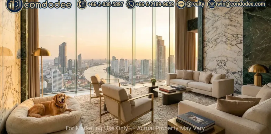 Eigentumswohnung in Sathon, Bangkok, Thailand, 3 Schlafzimmer № 220541