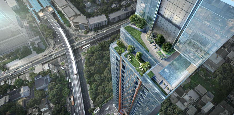 Condominio de 2 dormitorios en Phaya Thai, Bangkok, Tailandia № 166314