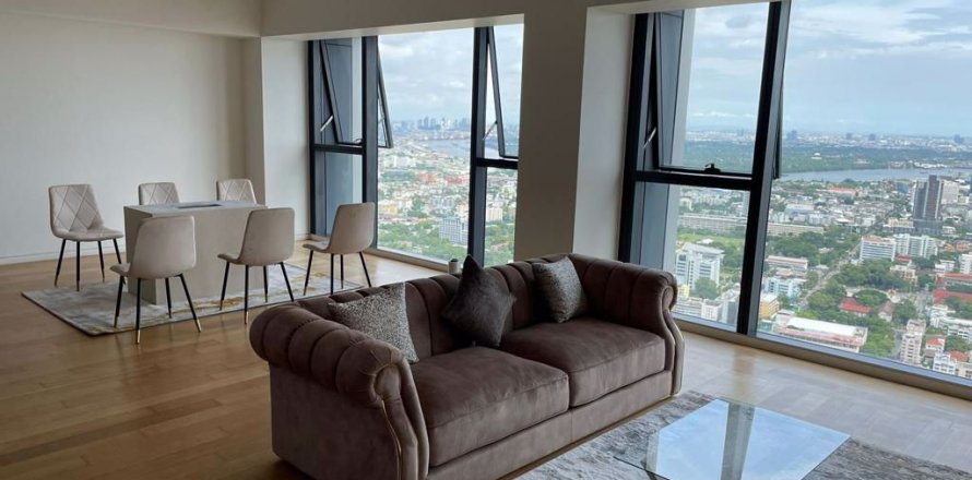Condo à Bangkok, Thaïlande, 3 chambres à The Met  № 71876
