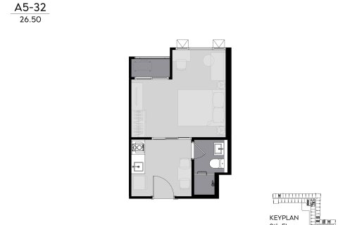 Condominio de 1 dormitorio en Bangkok, Tailandia № 166828 - foto 12