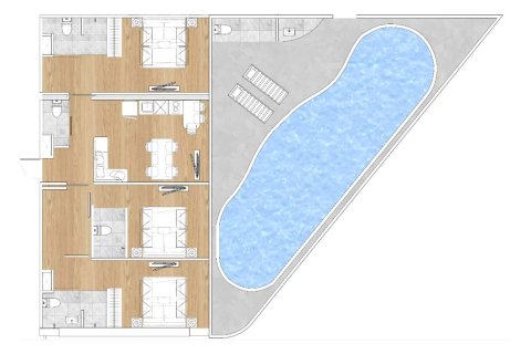 Eigentumswohnung in Bang Tao, Thailand, 3 Schlafzimmer  № 166831