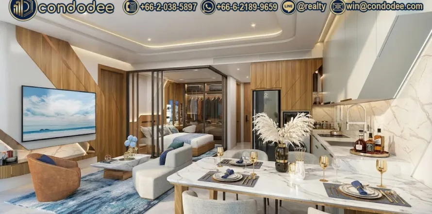 Condominio de 2 dormitorios en Bangkok, Tailandia № 202298
