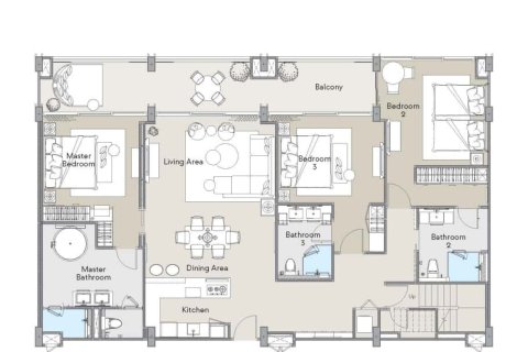 Condo in Bang Tao, Thailand, 3 bedrooms  № 166847 - photo 7