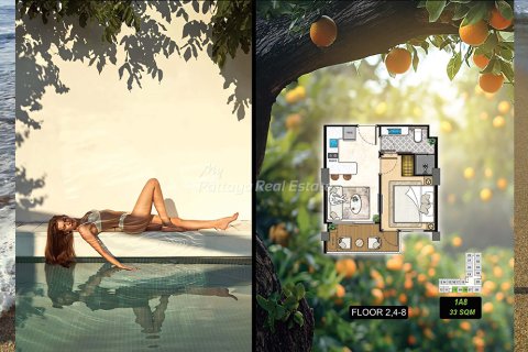 Condominio de 1 dormitorio en Bang Lamung, Tailandia № 205192 - foto 10