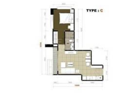 Condo à Bangkok, Thaïlande, 1 chambre  № 187743