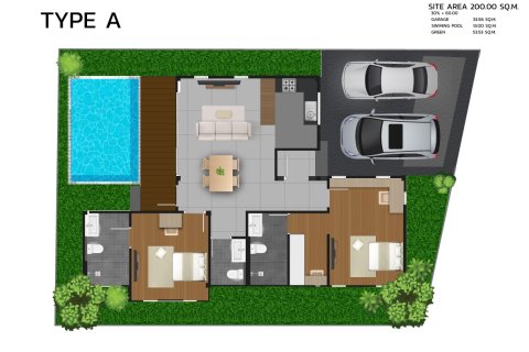 Chalet de 2 dormitorios en Phuket, Tailandia № 165056 - foto 7