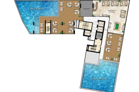 Condo on Jomtien Beach, Pattaya, Thailand, 3 bedrooms  № 165059 - photo 17