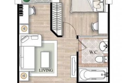 Condominio de 1 dormitorio en Bangkok, Tailandia № 143305 - foto 8
