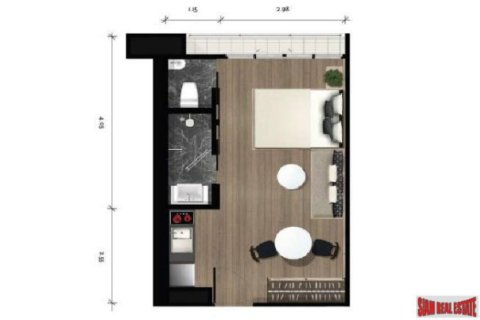 Apartamento de 1 dormitorio en Bangkok, Tailandia № 202766 - foto 5