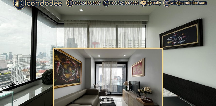 Condo à Sathon, Bangkok, Thaïlande, 2 chambres  № 201255