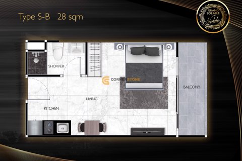 Condominio de 1 dormitorio en Pattaya, Tailandia № 176552 - foto 15