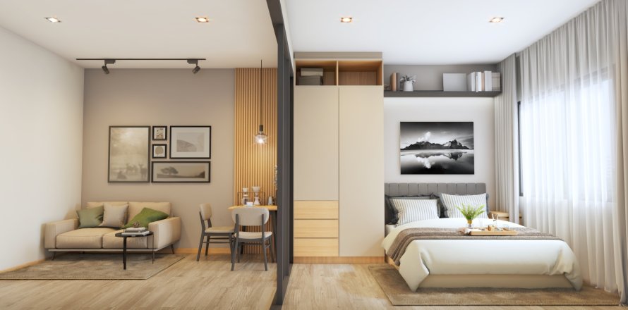 Condominio de 1 dormitorio en Bangkok, Tailandia № 203631