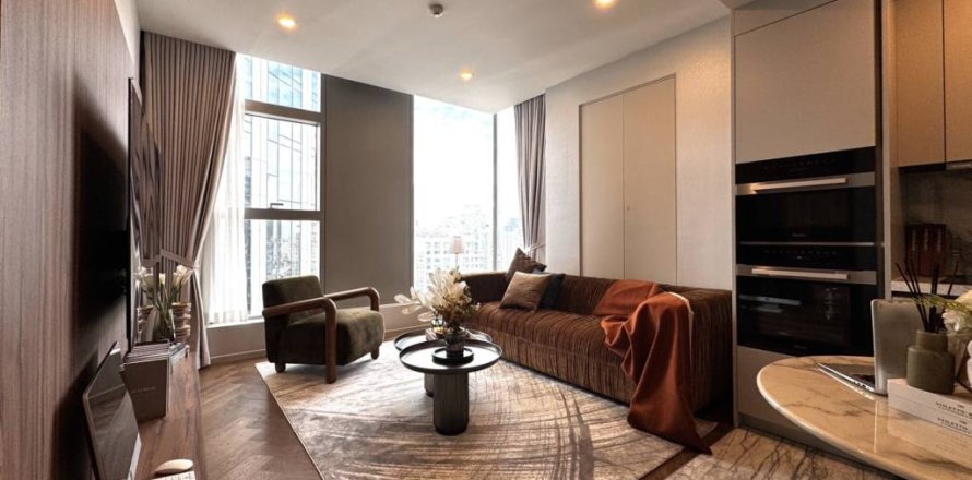 Condominio de 1 dormitorio en Khlong Toei, Bangkok, Tailandia № 146723