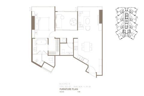 Condominio de 1 dormitorio en Bangkok, Tailandia № 166529 - foto 12