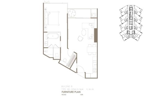 Condominio de 1 dormitorio en Bangkok, Tailandia № 166530 - foto 16