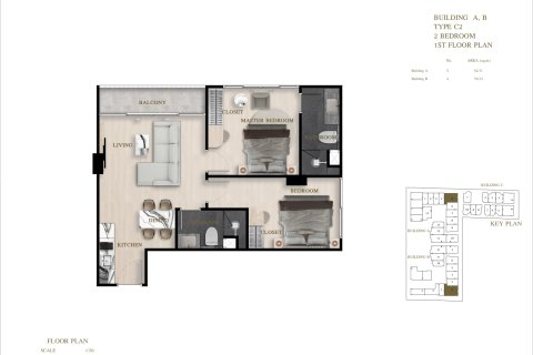 Eigentumswohnung in Pattaya, Thailand, 2 Schlafzimmer № 165482 - Foto 10