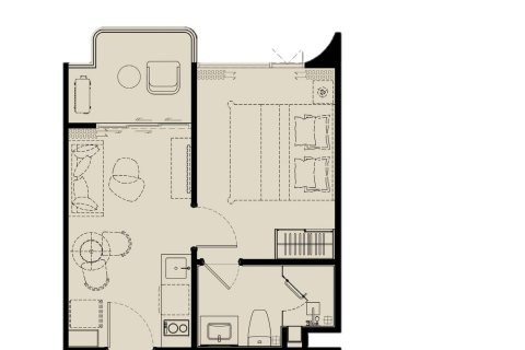 Condominio de 1 dormitorio en Bang Tao, Tailandia № 165487 - foto 17