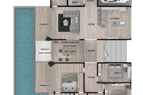 Chalet de 3 dormitorios en Hua Hin, Tailandia № 165483 - foto 14