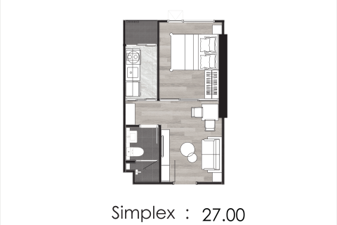 Condominio de 1 dormitorio en Bangkok, Tailandia № 203579 - foto 17