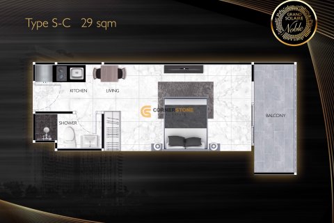 Eigentumswohnung in Pattaya, Thailand, 1 Schlafzimmer  № 175522 - Foto 12