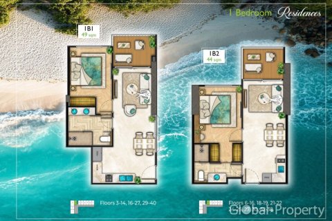Condominio de 1 dormitorio en Pattaya, Tailandia № 163955 - foto 26