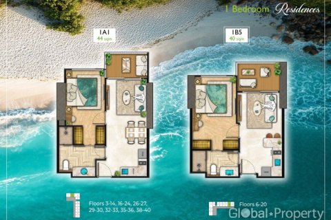 Condominio de 1 dormitorio en Pattaya, Tailandia № 163955 - foto 28