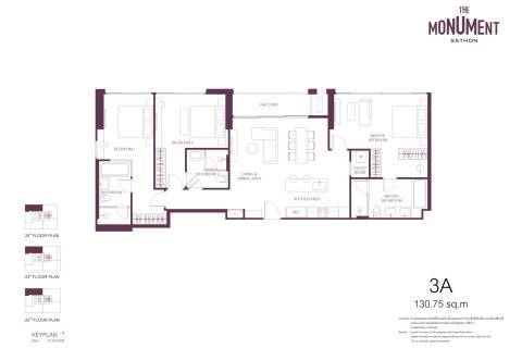 Eigentumswohnung in Sathon, Bangkok, Thailand, 3 Schlafzimmer  № 233968 - Foto 23