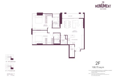 Eigentumswohnung in Sathon, Bangkok, Thailand, 3 Schlafzimmer  № 233968 - Foto 27
