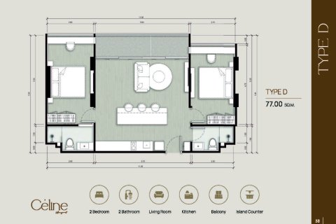 Condominio de 2 dormitorios en Pattaya, Tailandia № 169967 - foto 16