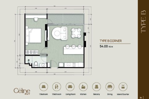 Condominio de 1 dormitorio en Pattaya, Tailandia № 169969 - foto 12