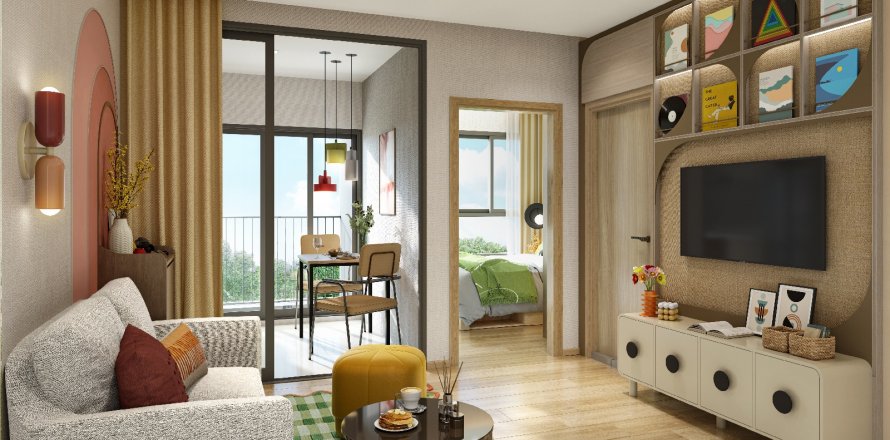 Condominio de 1 dormitorio en Bangkok, Tailandia № 203606