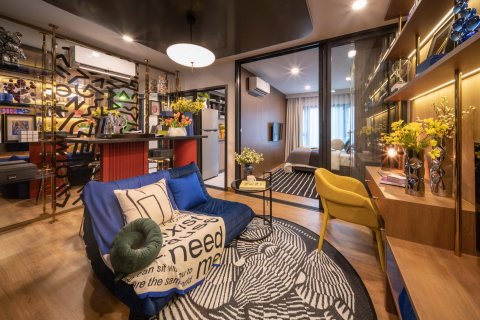 คอนโดมิเนียมในกรุงเทพฯ, ประเทศไทย, 2 ห้องนอน ใน The Line Vibe № 75325