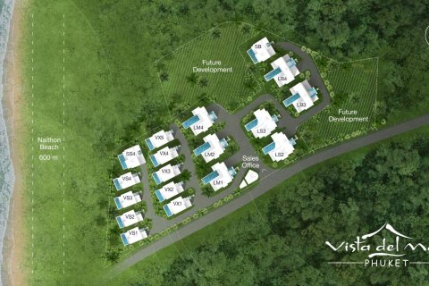 Villa auf Naithon Beach, Thailand 4 Schlafzimmer № 166183 - Foto 8