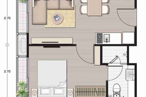 Condominio de 1 dormitorio en Bangkok, Tailandia № 183358 - foto 11
