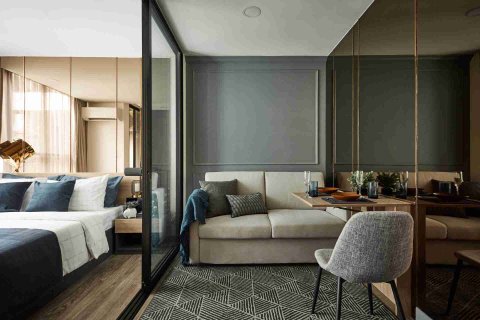 Condominio de 1 dormitorio en Thonburi, Bangkok, Tailandia № 208801 - foto 7