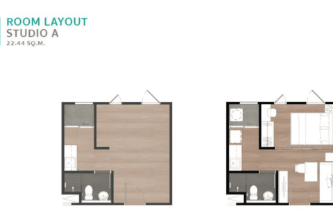 Estudio en el condominio en Bangkok, Tailandia № 208799 - foto 13