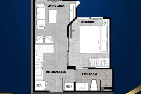 Condo in Kathu, Thailand, 1 bedroom  № 166358 - photo 13