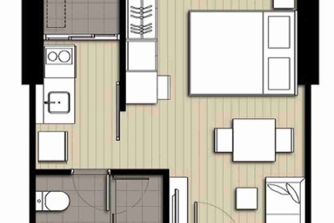 Condominio de 1 dormitorio en Bangkok, Tailandia № 208662 - foto 6