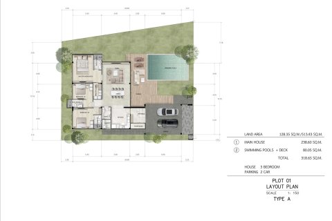 Villa in Bang Lamung, Thailand 3 bedrooms № 222417 - photo 19