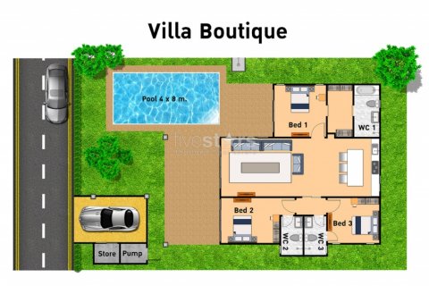 Casa de 2 dormitorios en Hua Hin, Tailandia № 67089 - foto 2