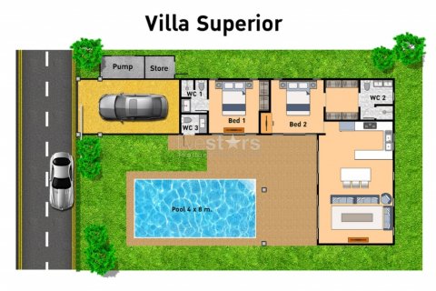 Casa de 2 dormitorios en Hua Hin, Tailandia № 67089 - foto 4