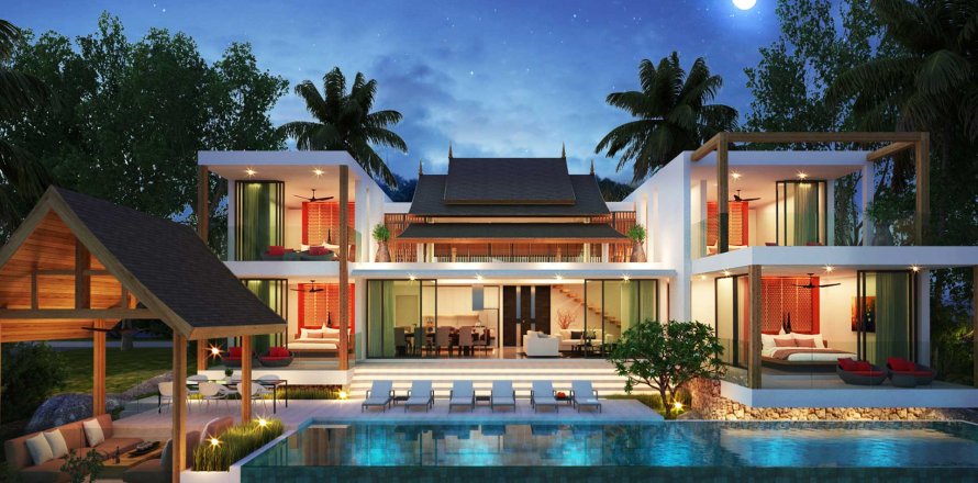 Chalet de 5 dormitorios en Ko Samui, Tailandia № 180225