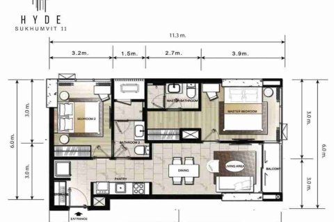 Condominio de 2 dormitorios en Bangkok, Tailandia № 183636 - foto 13