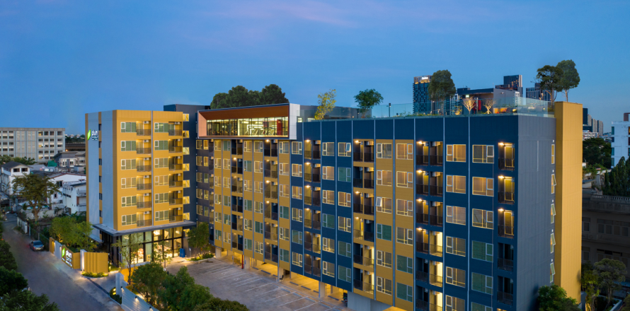 Estudio en el condominio en Bangkok, Tailandia № 205422