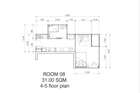 Condominio de 4 dormitorios en Bang Lamung, Tailandia № 222535 - foto 12