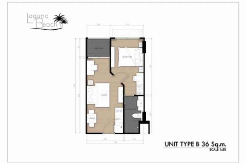 Condominio de 1 dormitorio en Pattaya, Tailandia № 208948 - foto 8