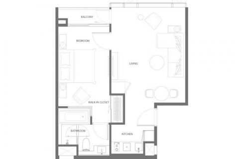 Eigentumswohnung in Watthana, Bangkok, Thailand, 1 Schlafzimmer № 133731 - Foto 10