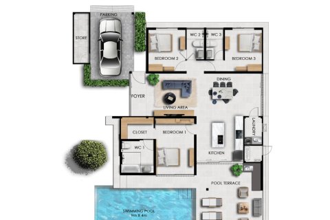 Chalet de 3 dormitorios en Hua Hin, Tailandia № 166761 - foto 24